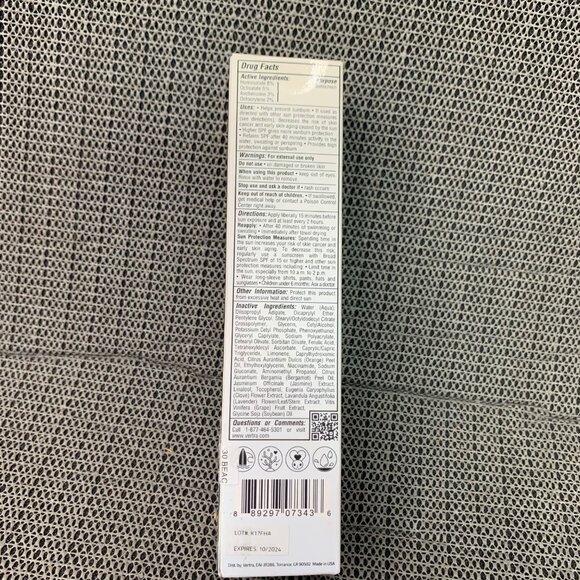 Vertra Beach Break Daily Facial Moisturizer 30 SPF water resistant 1.6 fl oz - Picture 3 of 6